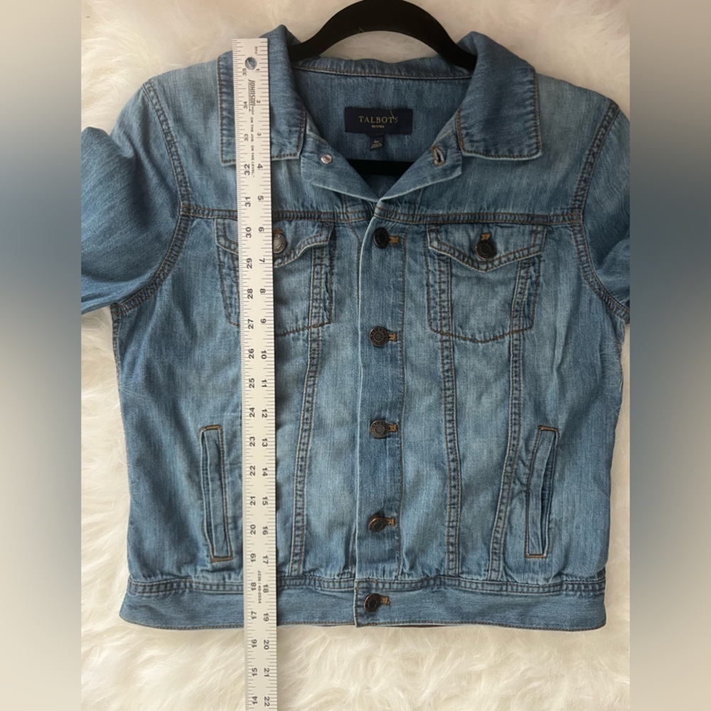 Talbots Jean Jacket, small petite - Picture 7 of 8